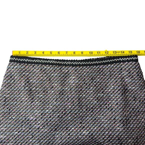 Talbots Textured Wool Skirt Womens Size 8 Pencil Back Slit Multicolor Career - Picture 11 of 12